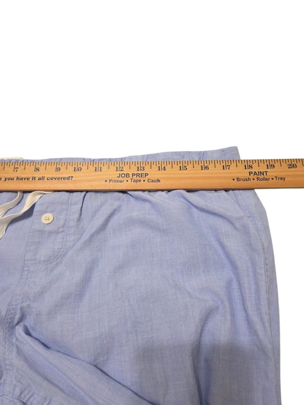J.Crew Cotton Pajama Set Womens M Blue Piped 2 Piece Quiet Luxury Cozy G16.2 - Picture 12 of 15